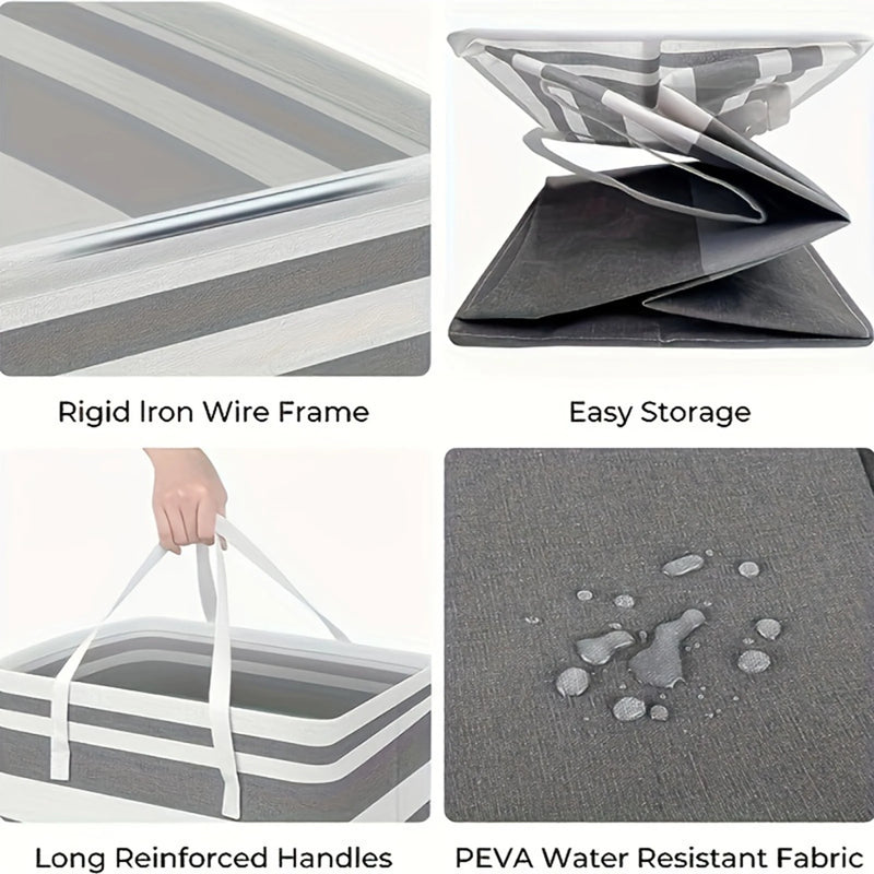 75L Large Laundry Hamper with Handles & Collapsible Design – Solen