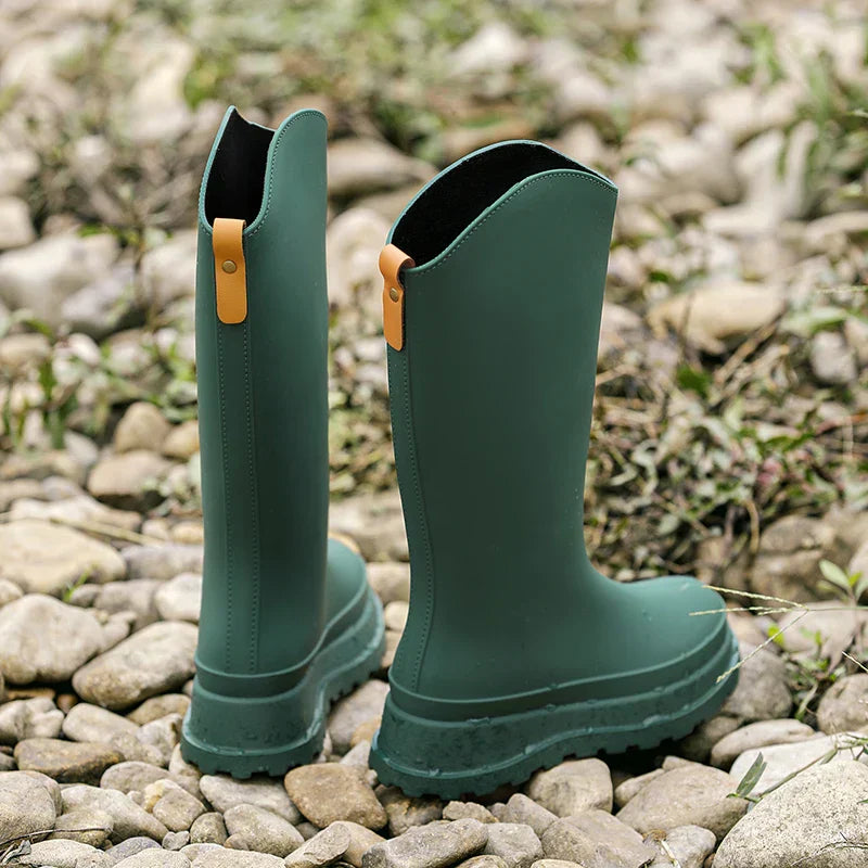 Ladies' rain boots high & waterproof with comfort sole – Maris