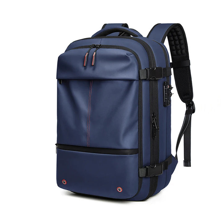 Expandable Waterproof Laptop & Vacuum Compression Travel Backpack