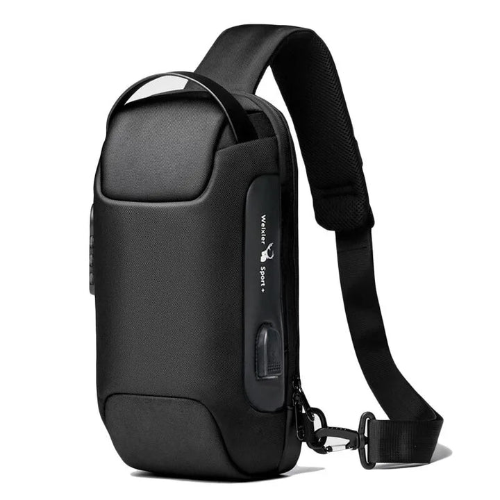 Waterproof Anti-Theft Crossbody & USB Shoulder Bag for Men