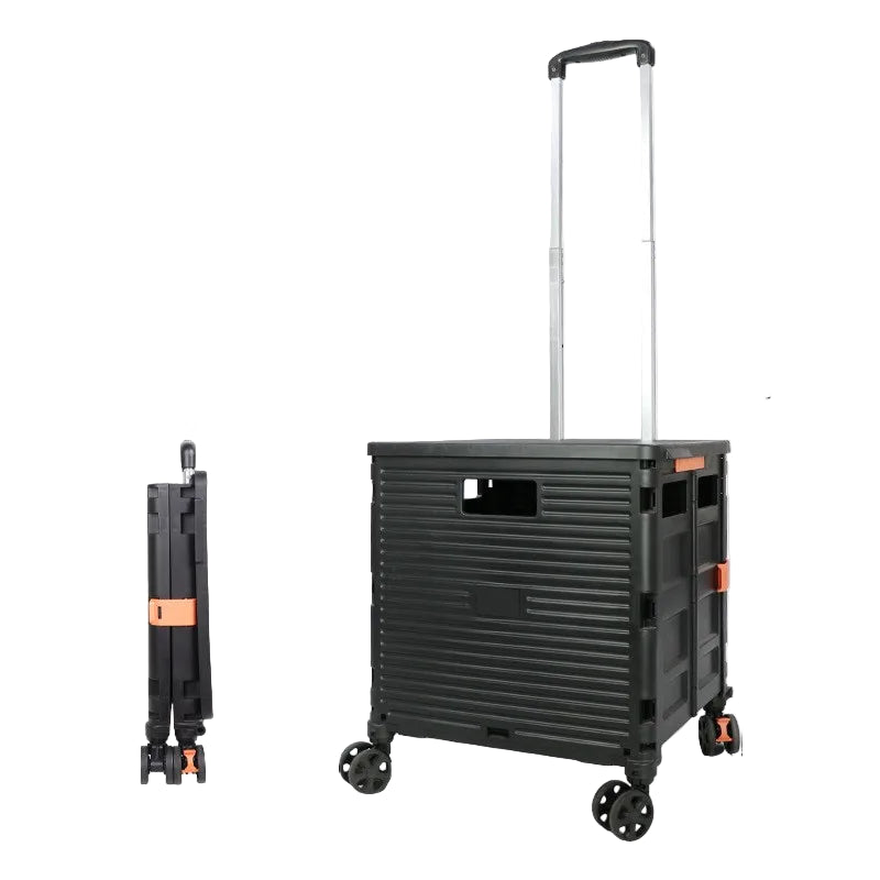 Folding Shopping Trolley with Silent Wheels – EasyCart