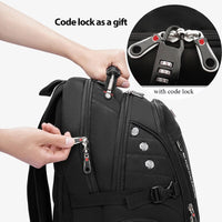 Extra-Large Waterproof Laptop & Travel Backpack with USB Charging