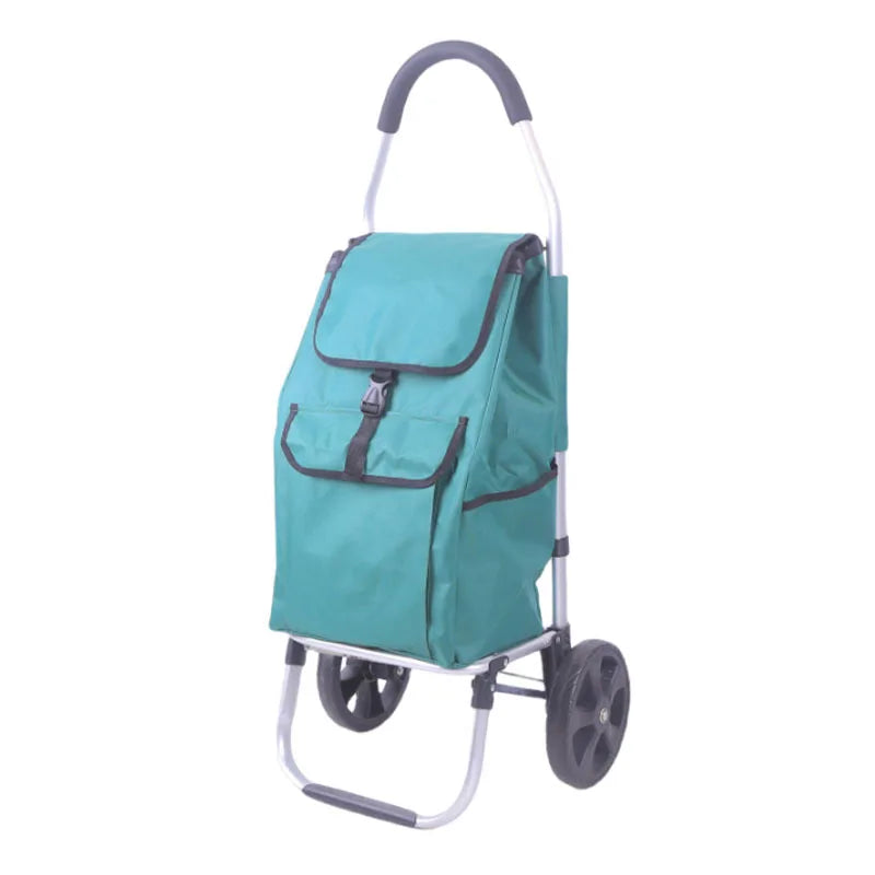 Foldable Aluminium Shopping Trolley – CarryEase