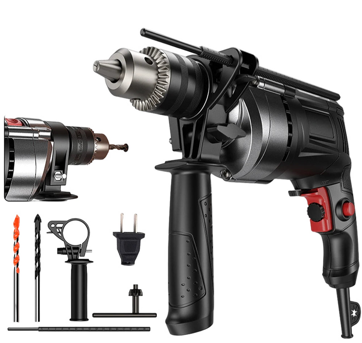 780W Electric Hammer & Drill with Variable Speed – DrillForce