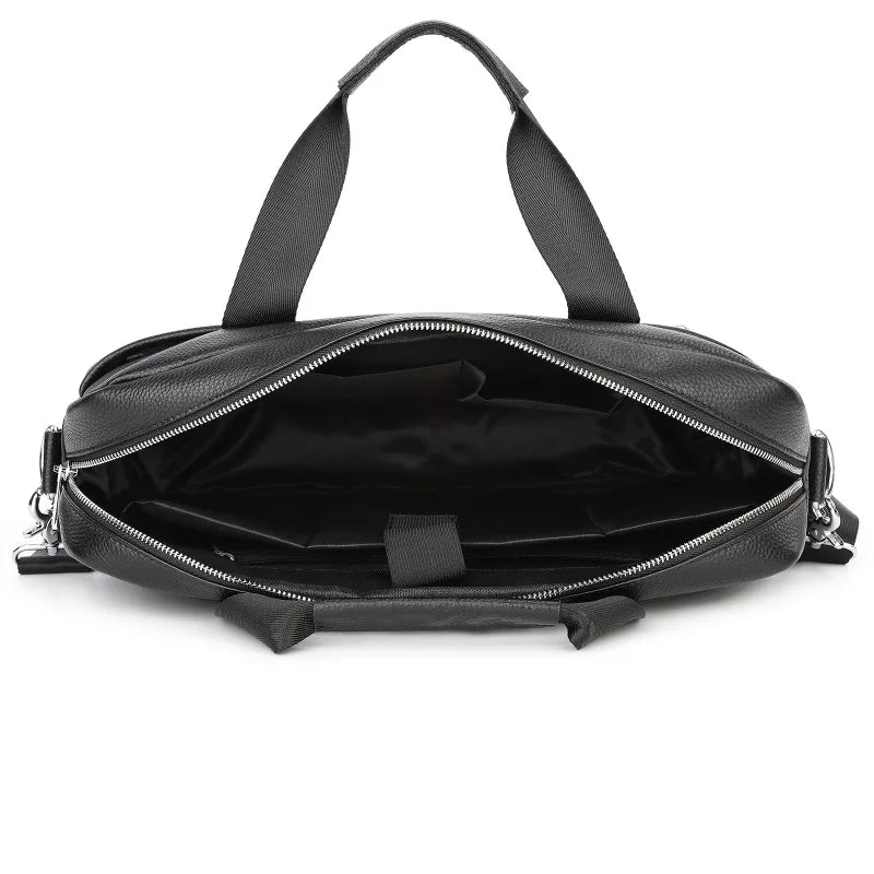 Genuine Cowhide Leather Vintage Laptop Briefcase