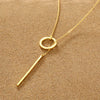 Gold Drop Bar Lariat Necklace | Elegant Women's Jewellery | Versatile Style