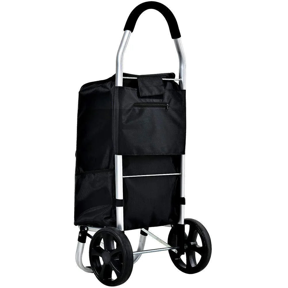 Foldable Aluminium Shopping Trolley – CarryEase