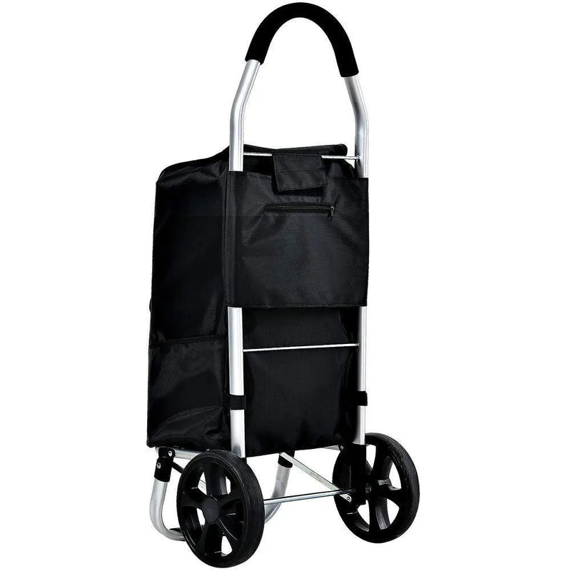 Foldable Aluminium Shopping Trolley – CarryEase