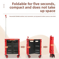 Folding Shopping Trolley with Silent Wheels – EasyCart