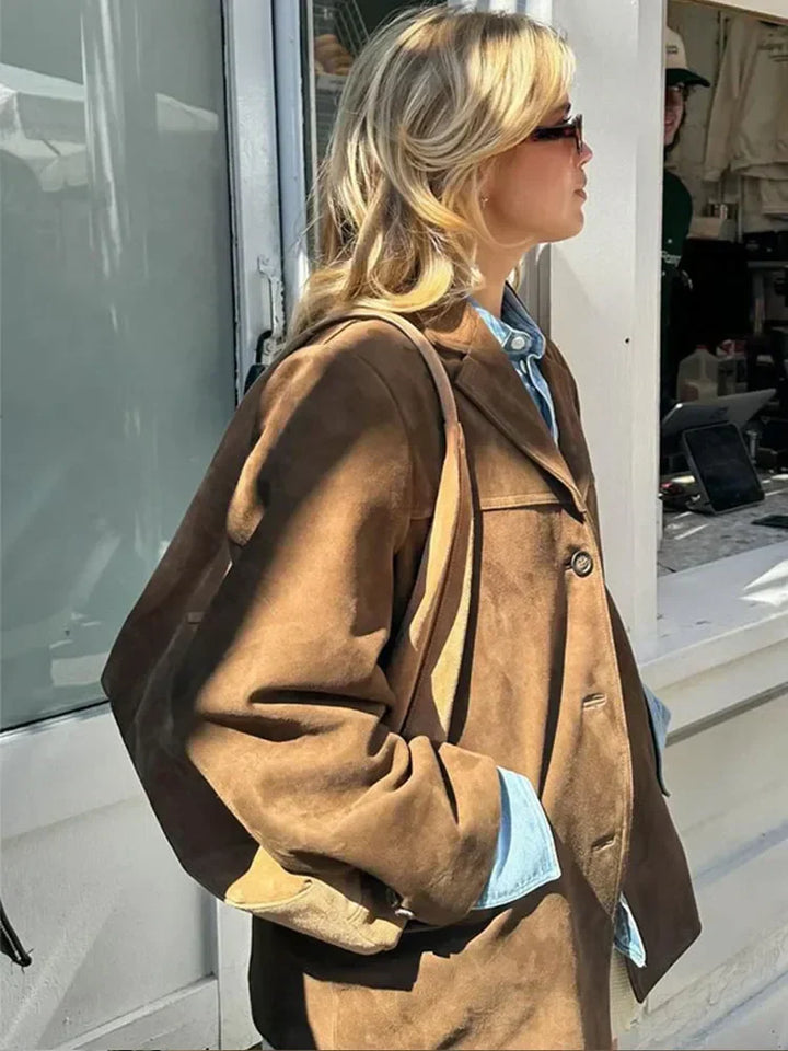 Ladies' autumn jacket with a tailored fit and insulating material – Eveline