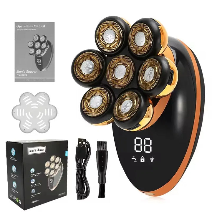 7D Floating Electric Shaver with 5-in-1 Grooming Kit & Waterproof Design – FlexEdge