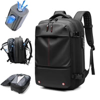Expandable Waterproof Laptop & Vacuum Compression Travel Backpack