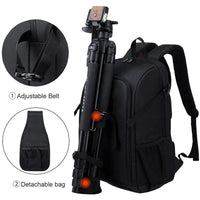 Waterproof Oxford Camera Backpack with Multi-Compartment Storage – Elric