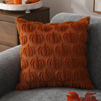 Soft cushion cover made of faux fur for autumn decoration – RusticCozy