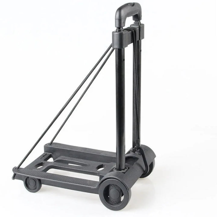 Folding Portable Hand Truck with 2 or 4 Wheels Adjustable Pull Rod – CarryFlex