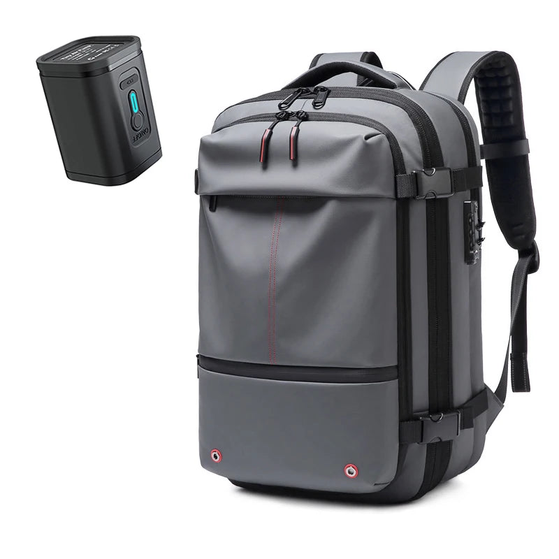 Expandable Waterproof Laptop & Vacuum Compression Travel Backpack
