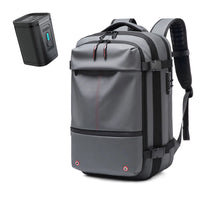 Expandable Waterproof Laptop & Vacuum Compression Travel Backpack