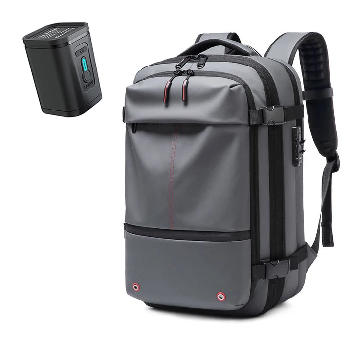 Expandable Waterproof Laptop & Vacuum Compression Travel Backpack
