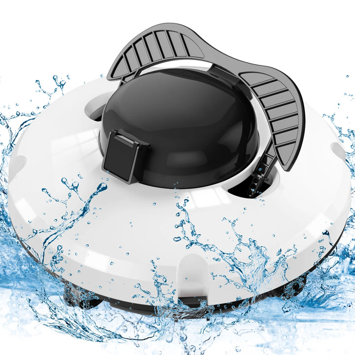 Cordless Robotic Pool Cleaner IPX8 Waterproof Dual-Motor 120-Min Runtime – AquaMate