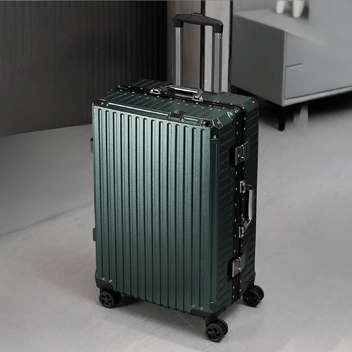 Aluminium Frame Luggage Case with Spinner Wheels & USB Charging Port