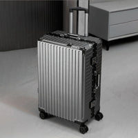 Aluminium Frame Luggage Case with Spinner Wheels & USB Charging Port