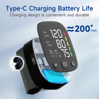Rechargeable LED Wrist Blood Pressure Monitor with Voice Function – HeartGuard