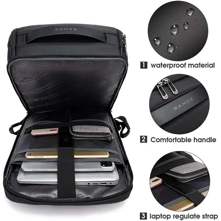 Multifunctional Waterproof Laptop & Work Backpack with Large Capacity