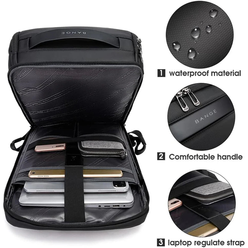 Multifunctional Waterproof Laptop & Work Backpack with Large Capacity