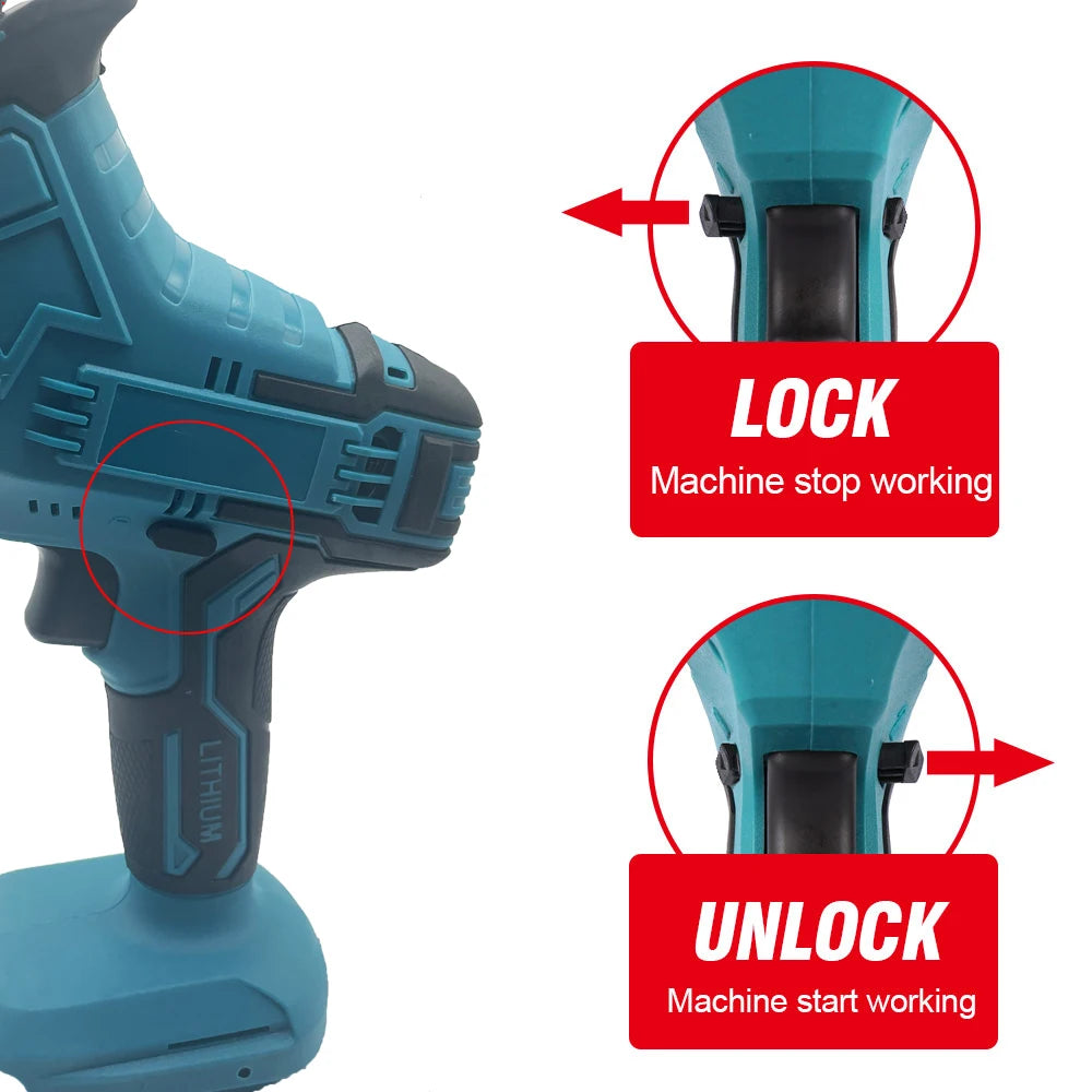 Cordless Electric Reciprocating Saw for Wood & Metal Cutting – PowerCut