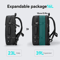 Expandable Waterproof Laptop & Airline Travel Backpack