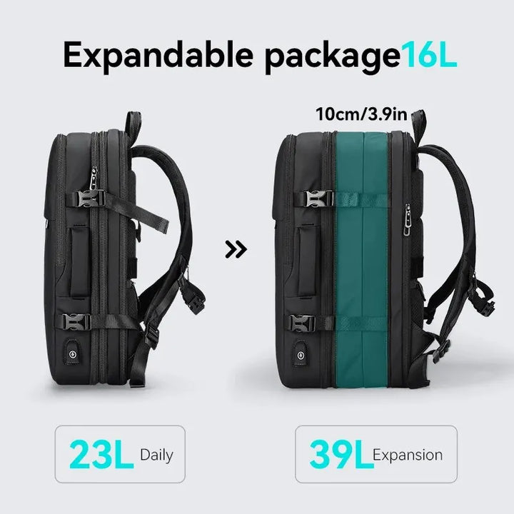 Expandable Waterproof Laptop & Airline Travel Backpack