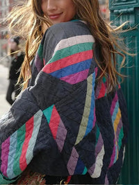 Striped Ladies' Jacket for Autumn – Amélie