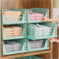 5-Pack Stackable Foldable Closet Storage Boxes – Liora