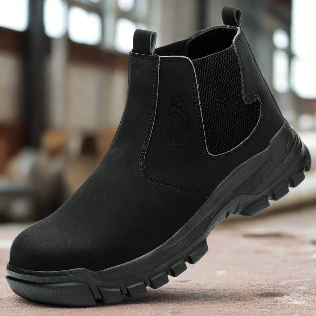 Men's waterproof safety work boots with steel toe & wide fit – Magnus