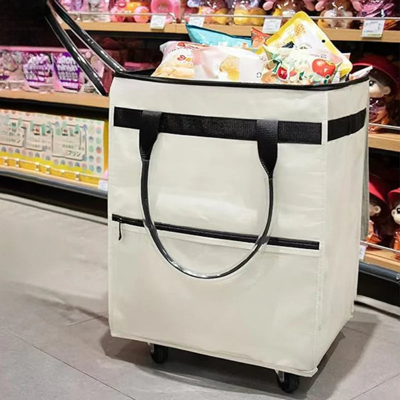 Reusable Shopping Bag with Wheels – Rollex – (Large Capacity)