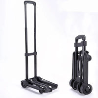 Folding Portable Hand Truck with 2 or 4 Wheels Adjustable Pull Rod – CarryFlex