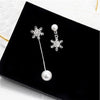 Snowflake Drop Earrings - Elegant Winter Jewellery