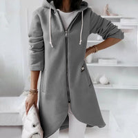 Ladies Hoodie Vest with Zip and Hood – Shaly