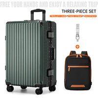 Aluminium Frame Luggage Case with Spinner Wheels & USB Charging Port