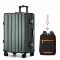 Aluminium Frame Luggage Case with Spinner Wheels & USB Charging Port