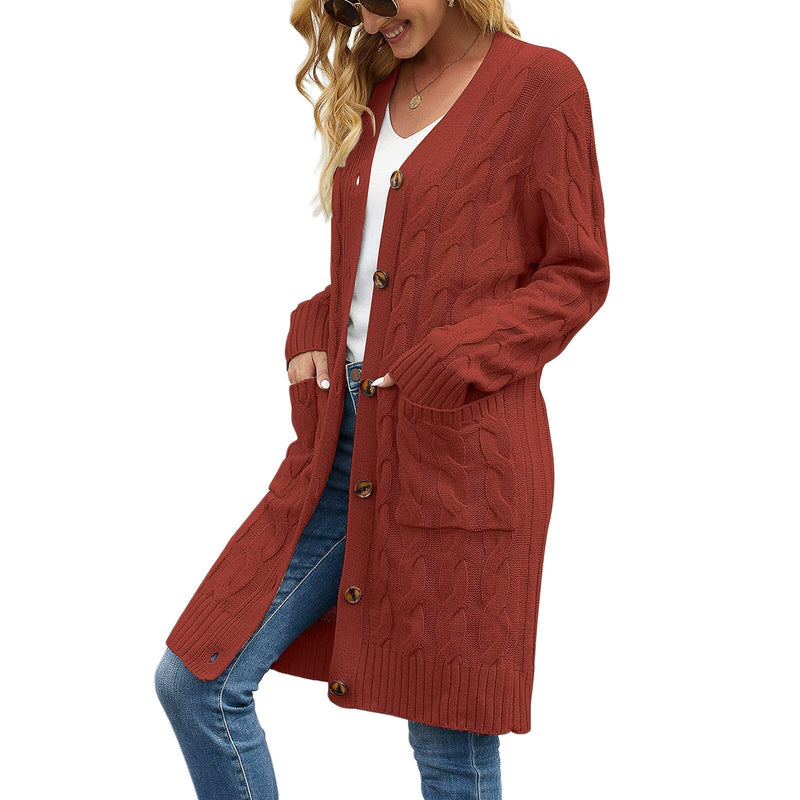 Ladies' knitted cardigan with pockets – Noelle