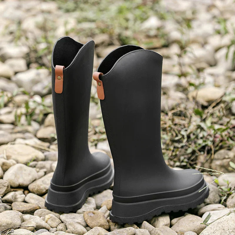 Ladies' rain boots high & waterproof with comfort sole – Maris