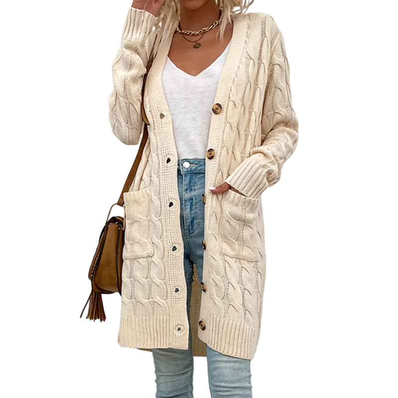 Ladies' knitted cardigan with pockets – Noelle