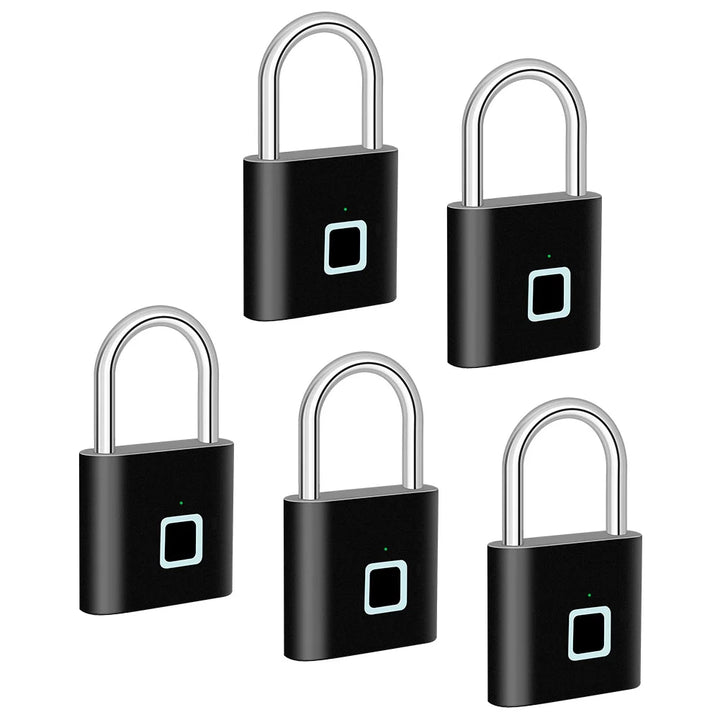 Smart Fingerprint Padlock with USB Charging & Waterproof Design – Titan