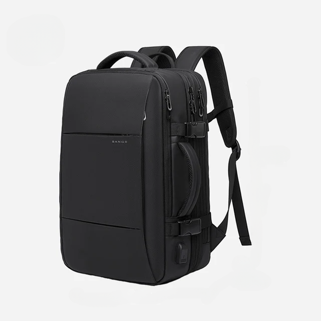 Large-Capacity Waterproof Business & Travel Backpack with USB Charging