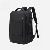 Large-Capacity Waterproof Business & Travel Backpack with USB Charging