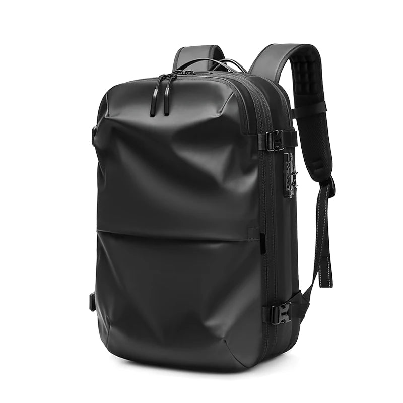 Expandable Waterproof Laptop & Vacuum Compression Travel Backpack