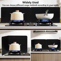Foldable Stainless Steel Grease Splash Guard 2-Sided Oil Protector – CookShield