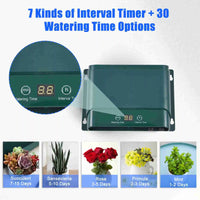 Solar Drip Irrigation System Kit Automatic Watering with 30 Modes & 7 Timers – AquaFlow