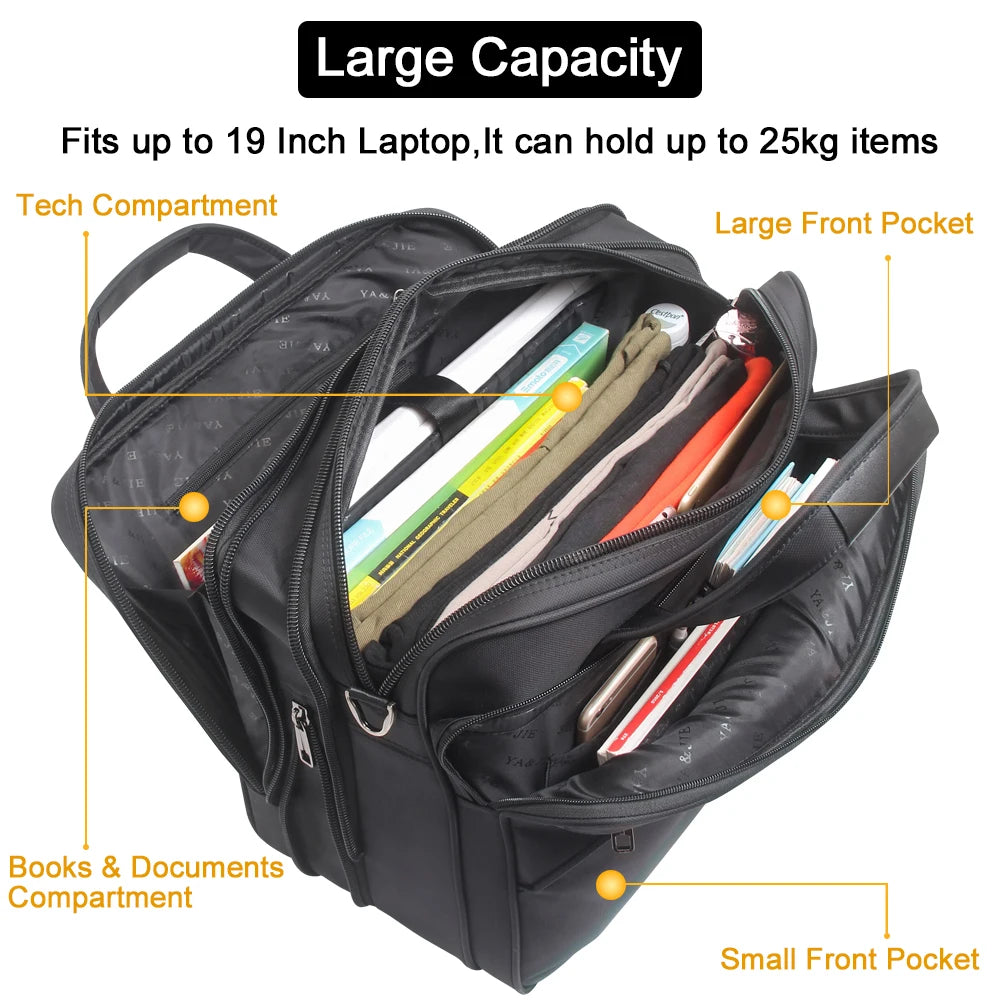 Canvas Business Laptop Bag with Shoulder Strap – Multiple Sizes